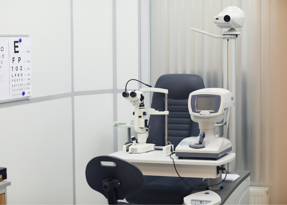 Dr. Rajan Pradhan performing eye surgery